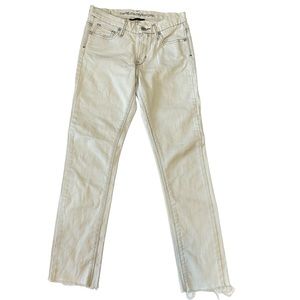 Levi’s The Original Skinny Jeans Off White Junior Size 1 Medium